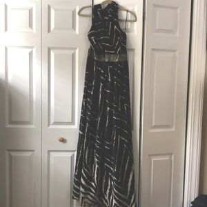 Express halter maxi dress